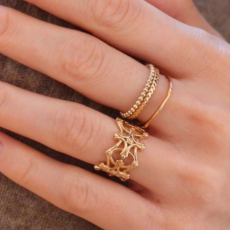 Amazing Fashion 17 ชิ้น แหวนทองคำ